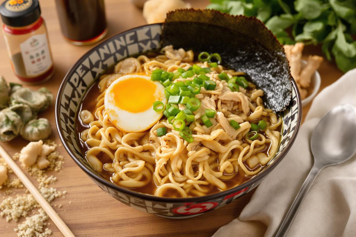 Les ingrédients essentiels pour un ramen maison au poulet
