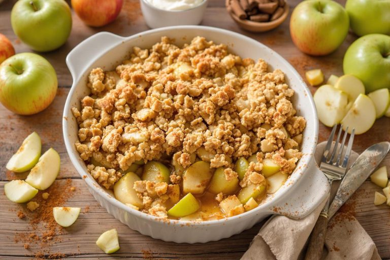 Un crumble aux pommes sans beurre pour une version plus légère.jpg