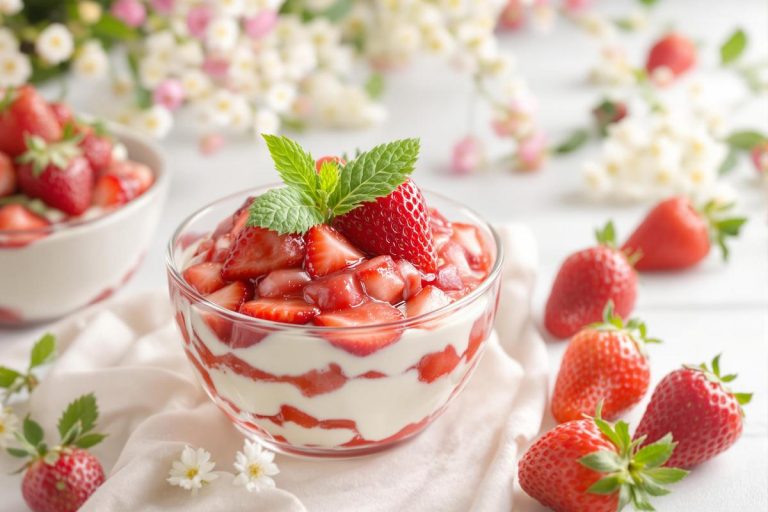 Un dessert de printemps aux fraises avec seulement 2 ingrédients.jpg